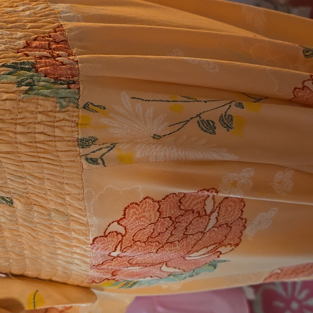 Jaase Peach Color Endless Summer Floral Maxi Dress NWOT - Picture 10 of 17